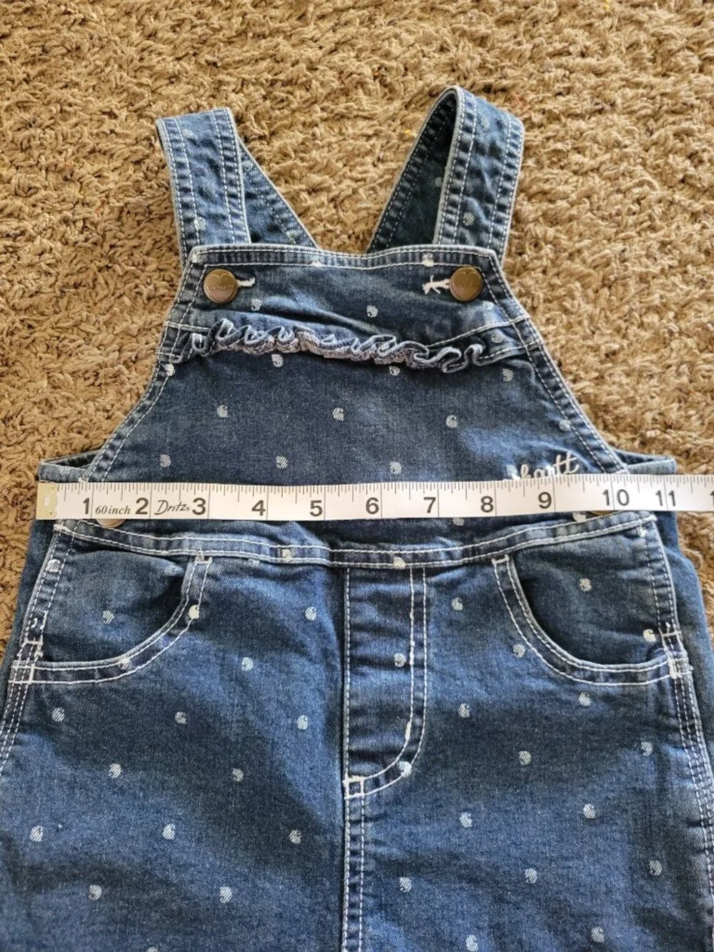 Carhartt Girls Denim Overalls